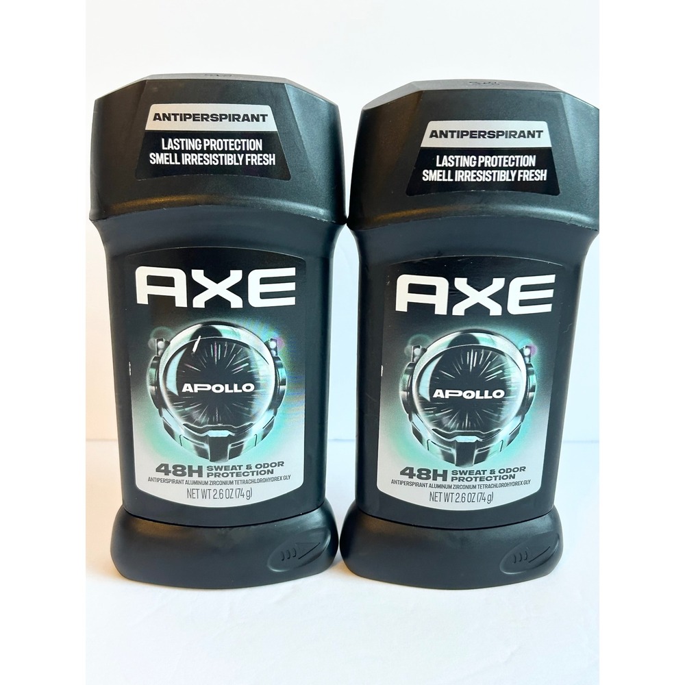 Axe Apollo Antiperspirant Deodorant Stick 2.6 oz 2 Pack Fresh Scent